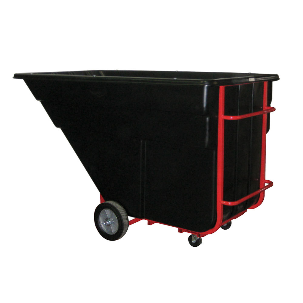 Contenedor volcador 800 L negro trabajo pesado - Rubbermaid Importados