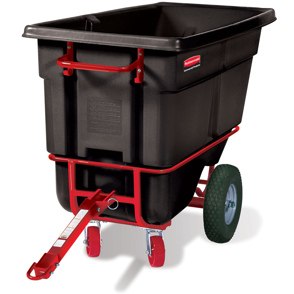 Contenedor volcador 1400 lb negro trabajo pesado - Rubbermaid Importados