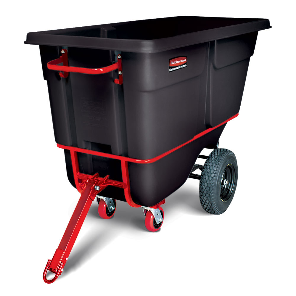 Contenedor volcador 2100 lb negro trabajo pesado - Rubbermaid Importados