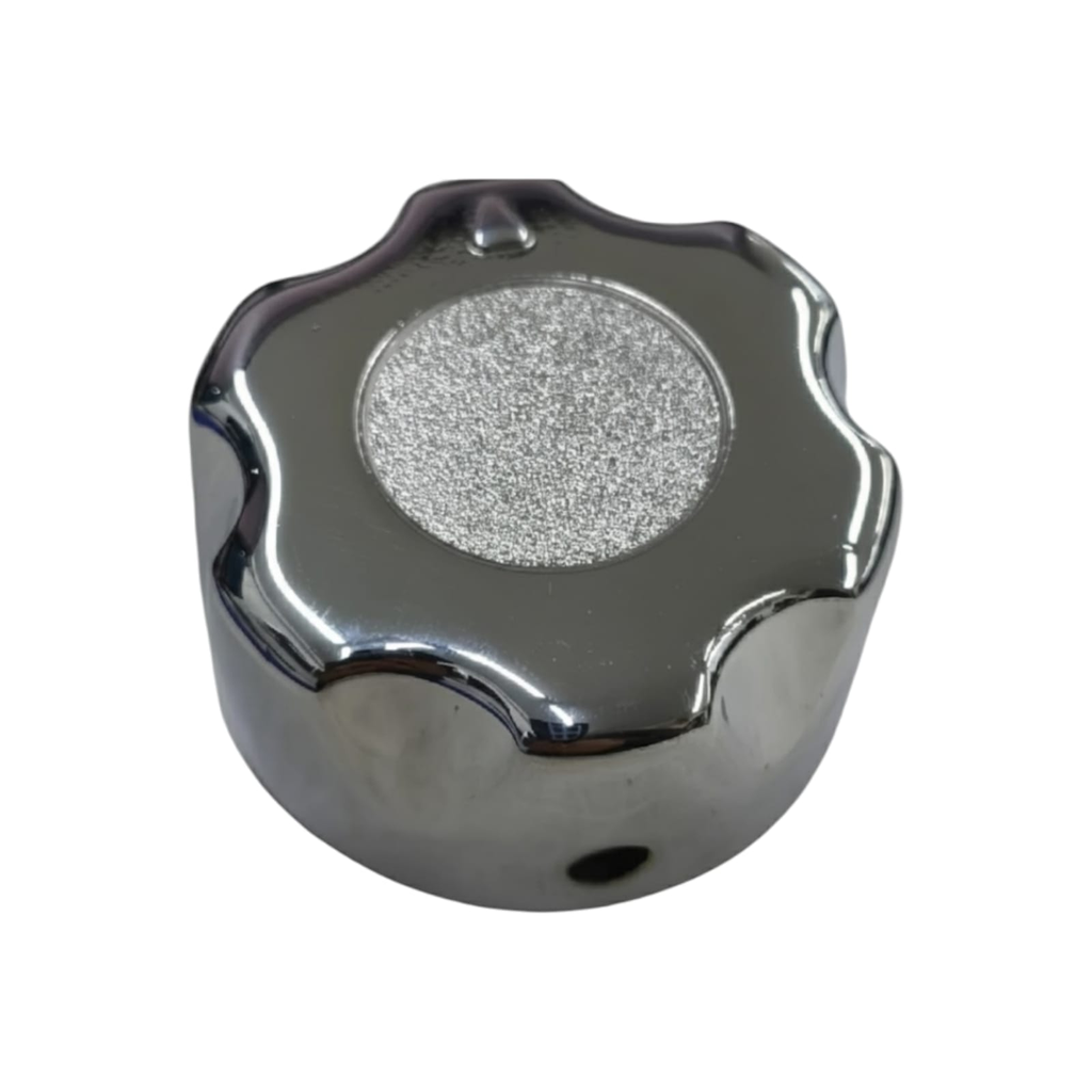 Metal knob 10mm insert chrome coated - Ozti