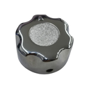 Metal knob 10mm insert chrome coated - Ozti