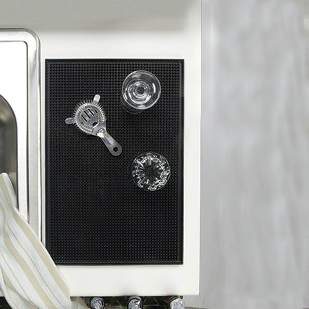 Tapete de servicio de 12" x 18" Color negro - American Metalcraft