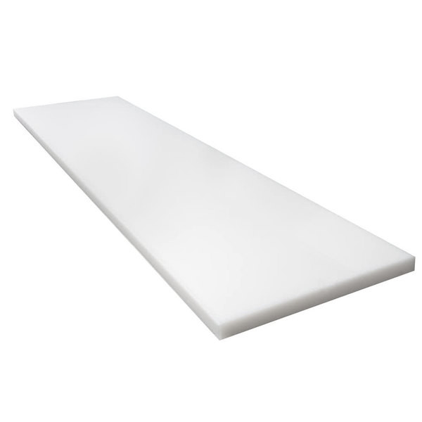 Cutting board 19-1/2"d white standard drilled with holes - True