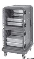 Pro Cart Ultra para 16 recipientes GN de 4" caliente color gris - Cambro USA