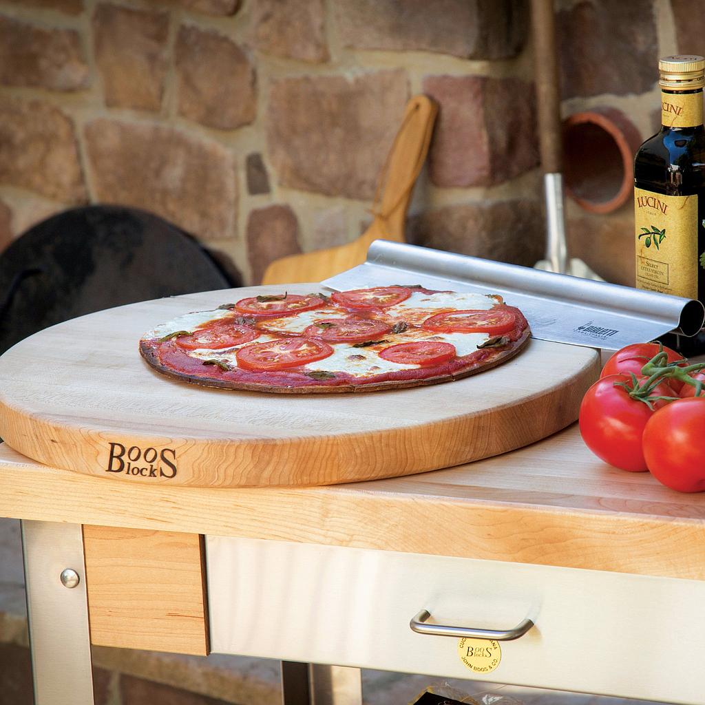 Tabla reversible de corte, circular de 18" de diámetro x 1.5" de espesor - John Boos