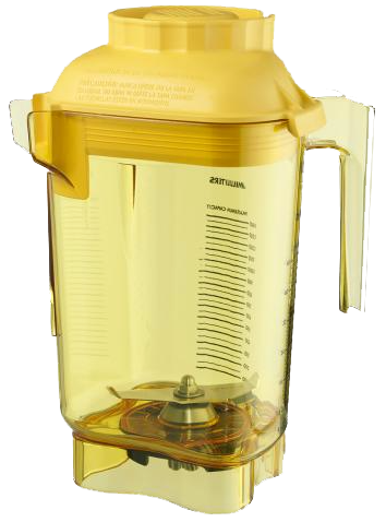 Vaso para licuadora, capacidad 32 oz/0.9 lt, incluye cuchilla y tapa, color amarillo Outlet - Vitamix