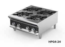 Estufa a gas de sobremesa de 24" con 4 quemadores - Vollrath