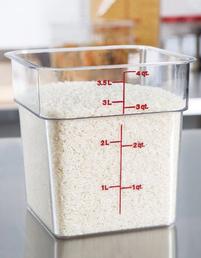 [4SFSCW135] Recipiente cuadrado 3.8lts. - Cambro China