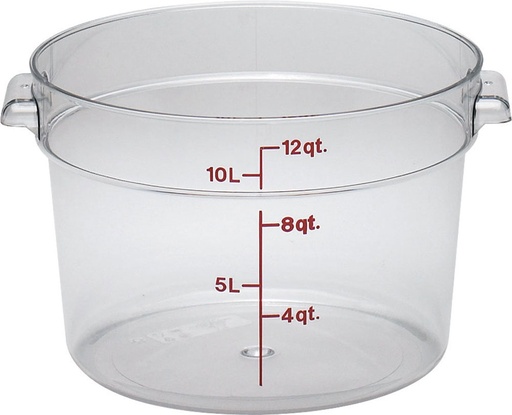 [RFSCW12135] Recipiente redondo 11.4lts. policarbonato transparente - Cambro USA