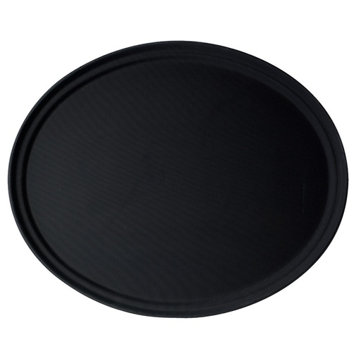 [2900CT110] Bandeja fibra vidrio ovalada antideslizante 73.5 x 60 cm negro - Cambro USA