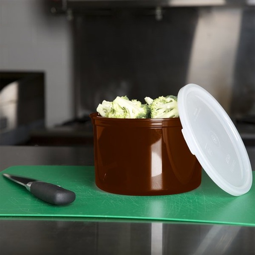 [CP15195] Tarro con tapa para almacenar alimentos 1.4lts - color castaño - Cambro USA