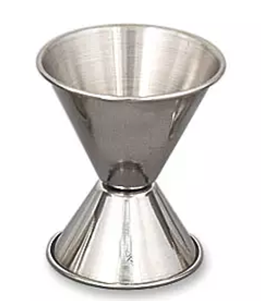 [1291] Medidor licores doble medida 0.75 oz y 1.5 oz en acero inoxidable - Browne