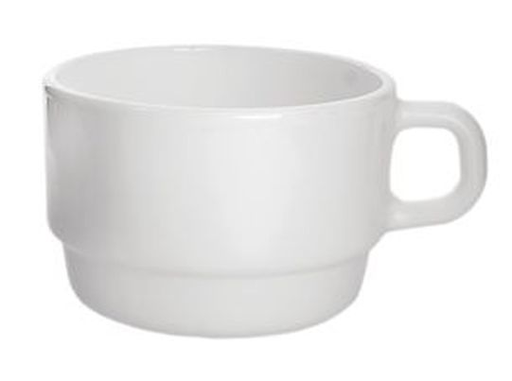 [22837] Taza Blanca de Vidrio Templado Restaurante, 6¼ oz - Arcoroc