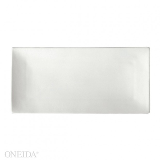 [F8010000873-O] Plato sushi rectan porcelana 33 x 15.8cm blanco brillante (Outlet) - Oneida