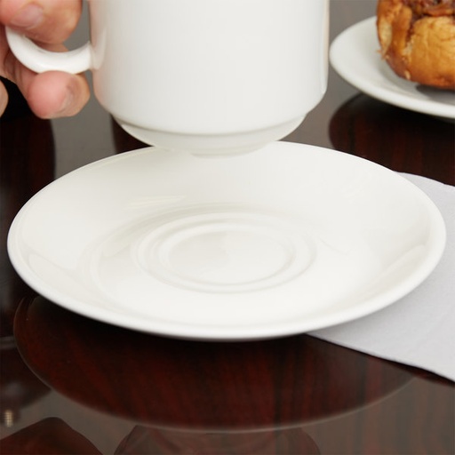 [G3751-O] Plato para Taza de Porcelana Fina, 15.5cm (Outlet) - Arcoroc