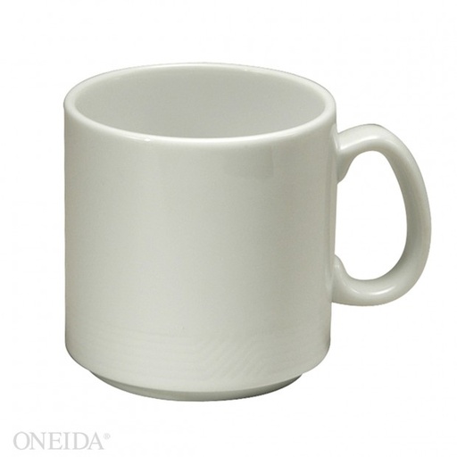 [R4010000560-O] Taza Apilable de Porcelana Blanca - Impressions, 9 oz (Outlet) - Oneida