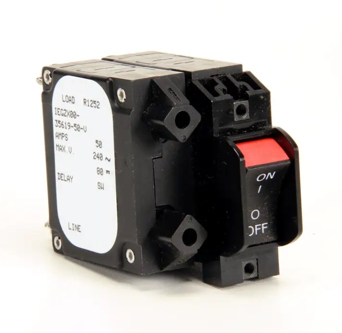 [15480] Switch rocker 50a 2 pole panel mount - Nieco