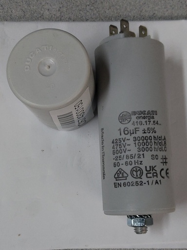 [IC574300150] Capacitor 16mfd 220/50 - Cattabriga