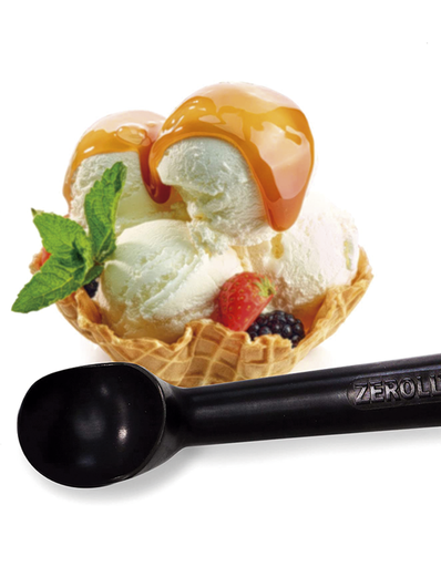 [1010-ZT-O] Cuchara de helado fluido conductor 4oz Color negro (Outlet) - Zeroll