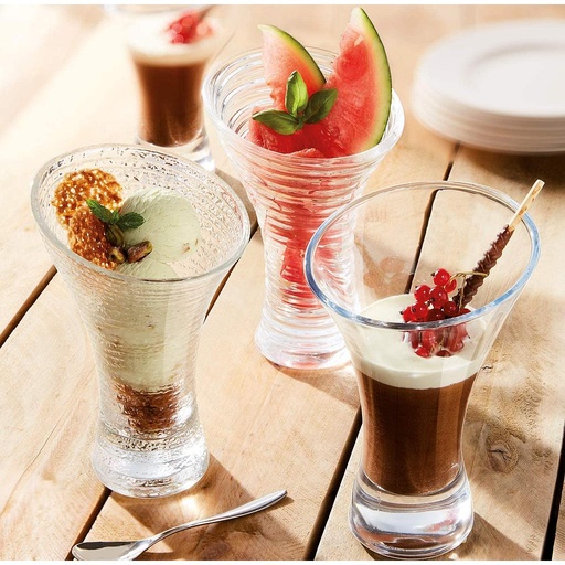 [L6757-O] Copa para postre terminado exterior con textura de 406 ml (13.75 oz) (Outlet) - Arcoroc