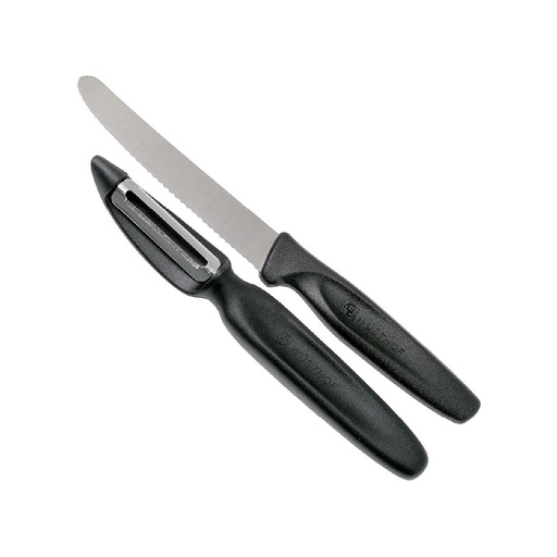 [9314-3-O] Juego de Cuchillo  y Pelador - Color Negro (Outlet) - Wusthof