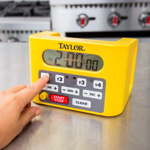 [5839N] Temporizador digital de 4 canales con timbre y luces de aviso - Taylor Precision