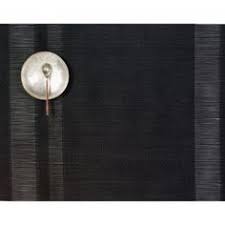 [O2O1-TUDE-BLAC] Individual tuxedo stripe negro rectangular 36 x 48 cm (Outlet) - Chilewich