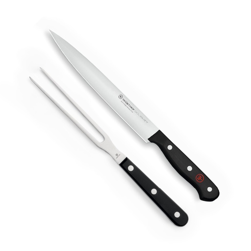 [1125060207-O] Set de 2 piezas para Trinchar - Cuchillo para Carne 20 cm & Tenedor 16 cm - Gourmet (Outlet) - Wusthof
